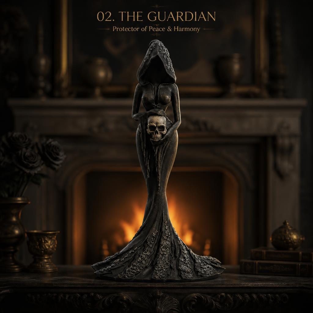 🗡️ Exclusieve Gothic Beeldjes Collectie – Duistere Elegantie voor Bureau & Boekenplank 🔮