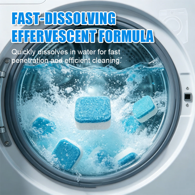 Weg met muffe was! 🧼 Dieptereinigende bruistabletten voor een kalkvrije en frisse wasmachine