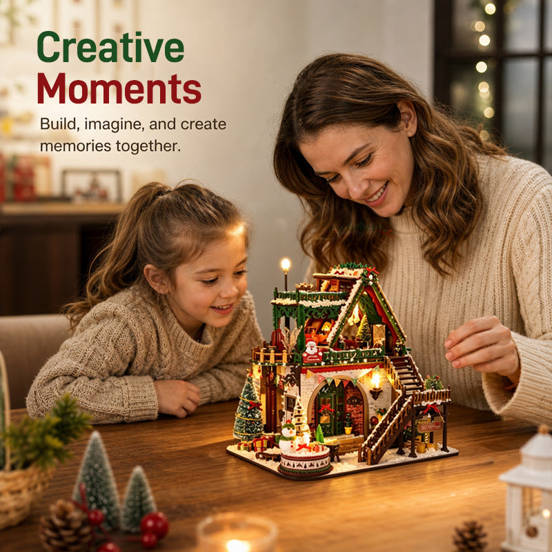 Maak je Winteravonden Extra Knus 🎄 DIY Magisch Kerst Huisje met Verlichting & Muziek!