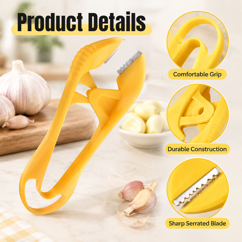 RVS Handmatige Knoflookpeller – Nooit Meer Stinkende Handen & Pijnlijke Nagels! 🧄