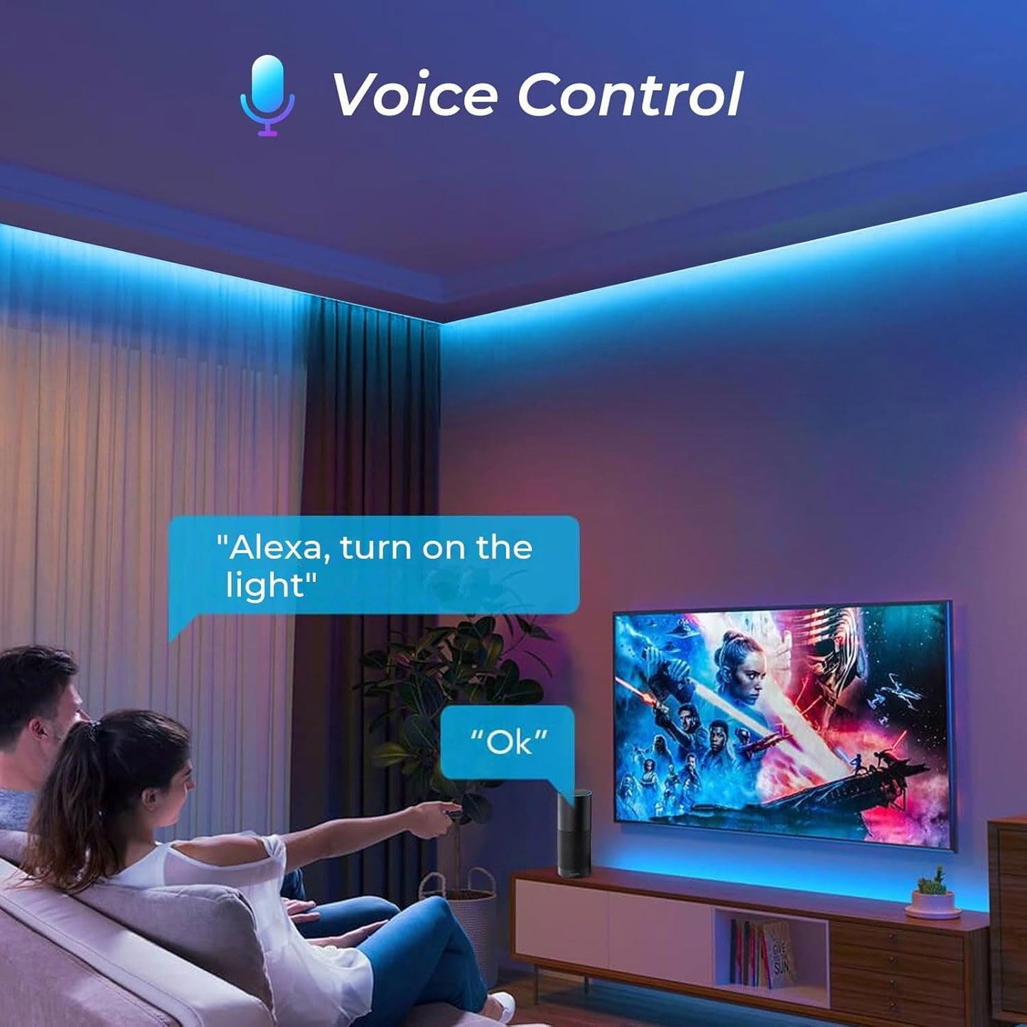 🔊 Smart RGB LED-nauha – Ääniohjaus & Musiikkiin Reagoiva 💡🎵