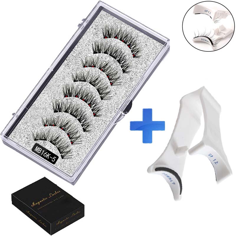 ✨ Liimaton magneettiripsisetti 👁️ 2 paria + ergonominen pinsetti 🧲💖