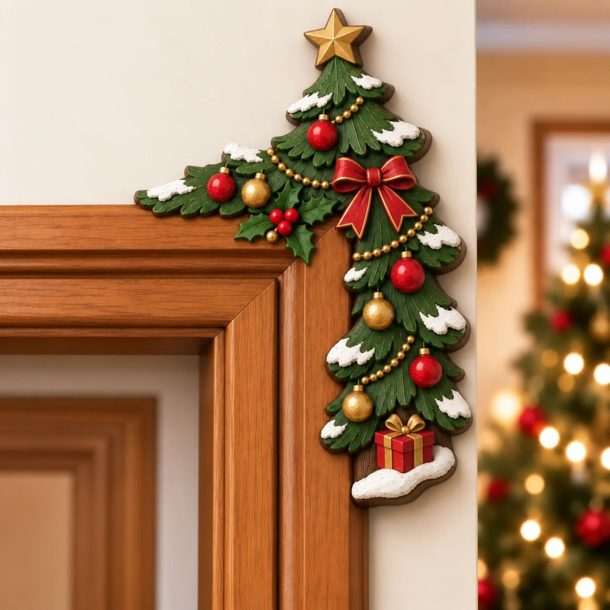 Schattige Kerst Hoekdecoratie Voor Deurposten | De Leukste Kerstblikvanger! 🎅🚪