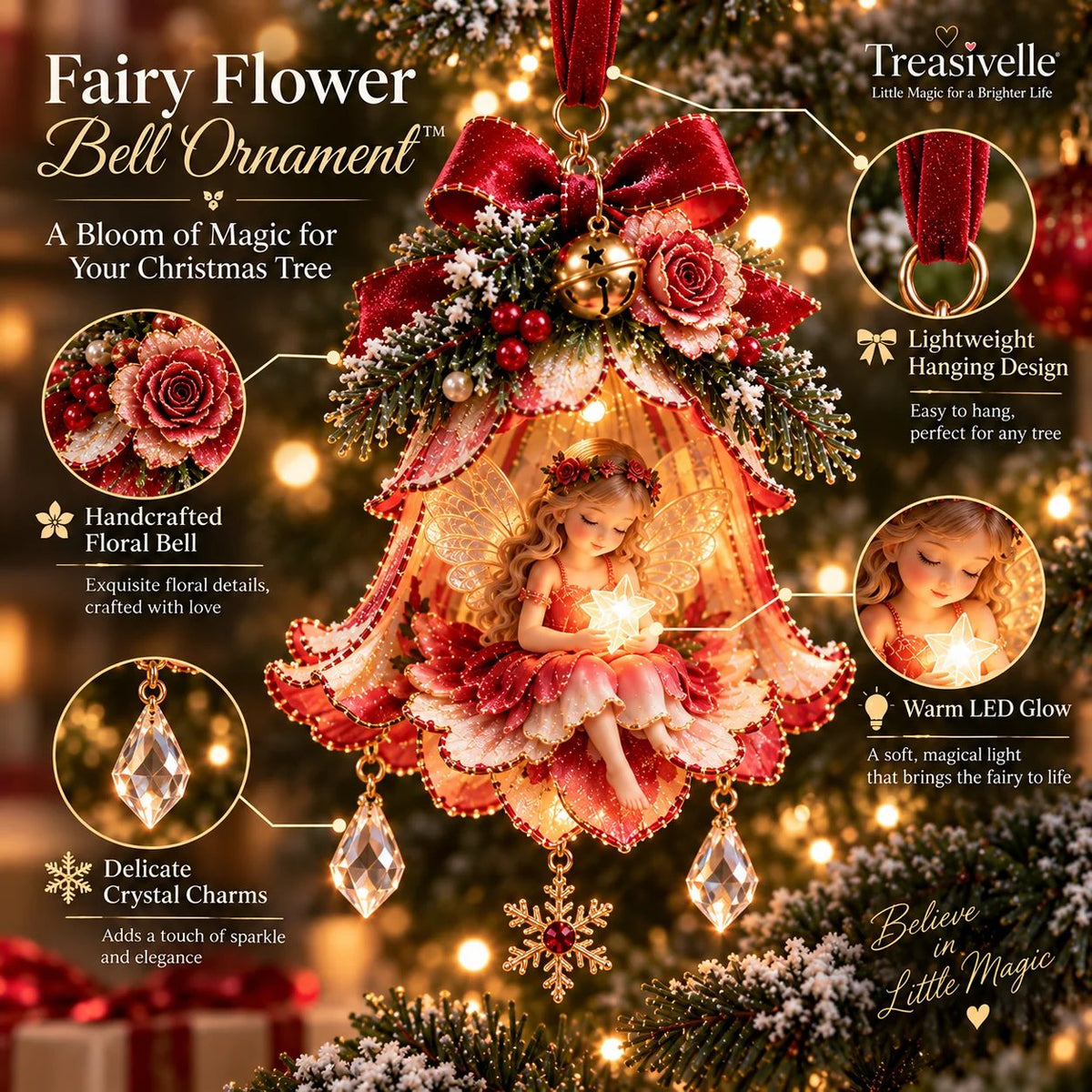 🔮 Magische Fairy Bell Kersthanger | Breng Direct Sprookjesachtige Sfeer in Je Boom! 🧚