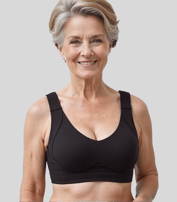 🔥Kevään myynti 49% alennus - Ribbed Push Up säädettävät langattomat rintaliivit naisille