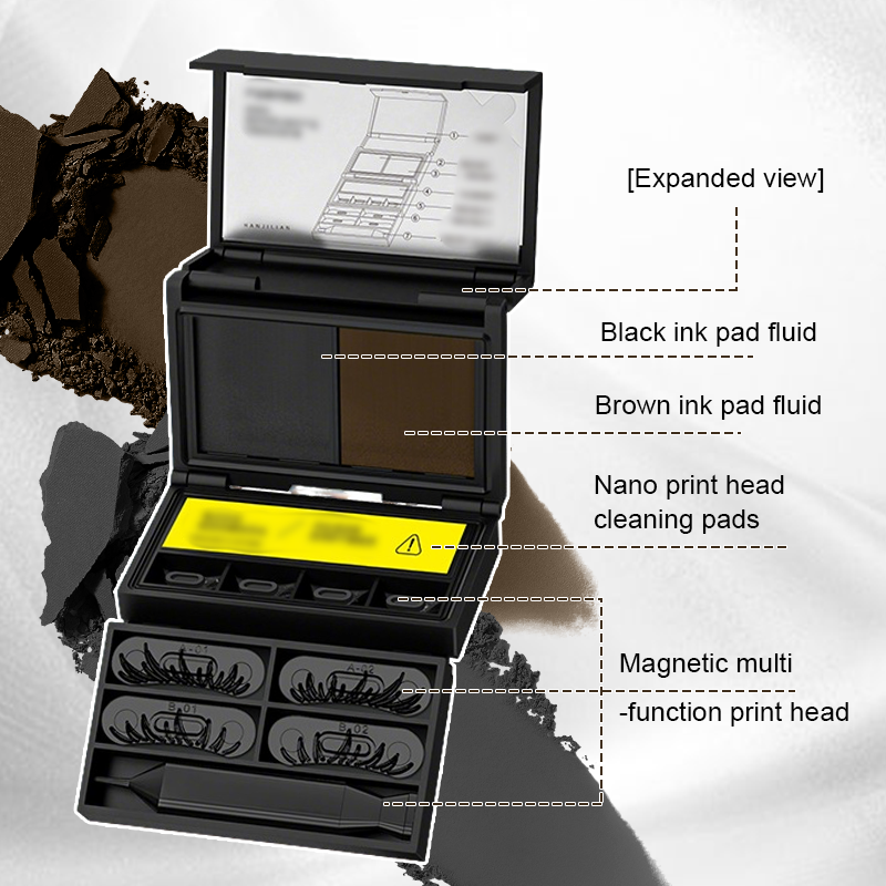 🤩 Geen Trillende Handen Meer! 3-in-1 Waterproof Oogmake-Up Stamp Kit (Onderwimpers & Eyeliner)