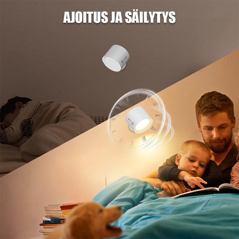 Langaton Seinävalaisin Ilman Asennusta | 3 Väriä & Säädettävä Kirkkus | Olohuone, Makuuhuone