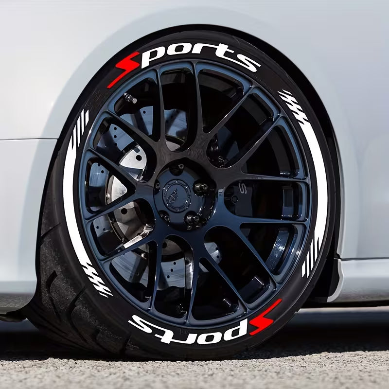 🏎️ 3D Premium Bandenstickers (4er-Set) — Geef je banden direct de ultieme racelook! 🔥