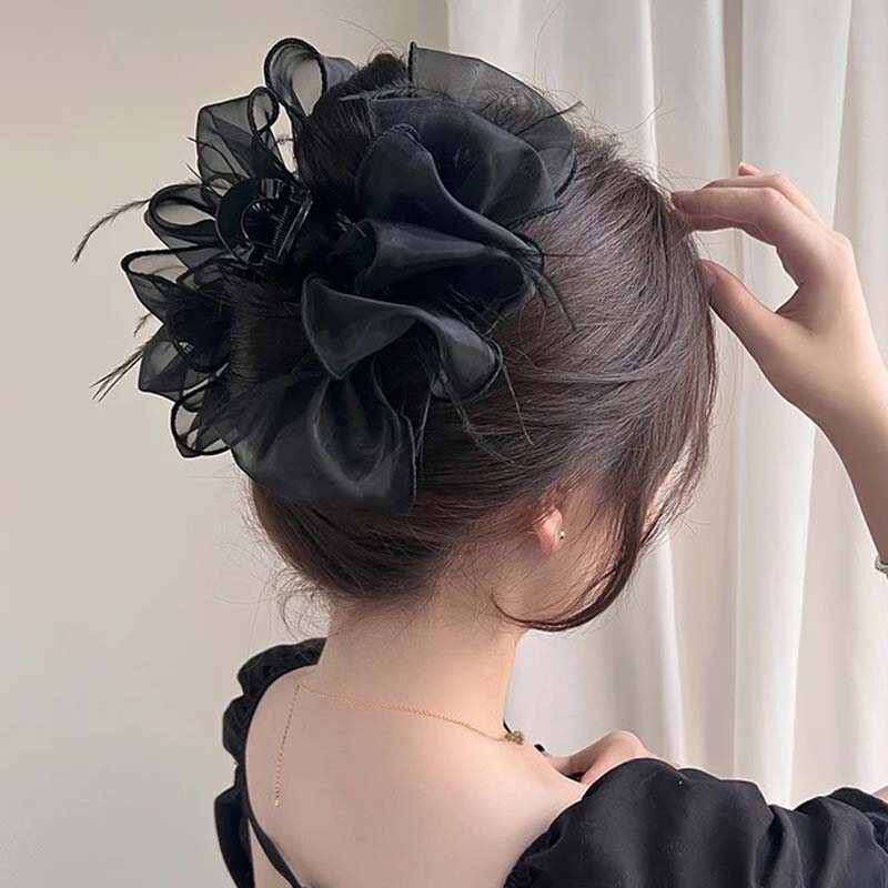 Elegantti rusettihiusklipsi – käsintehty akryylinen hainklipsi rusettikuviolla 🎀