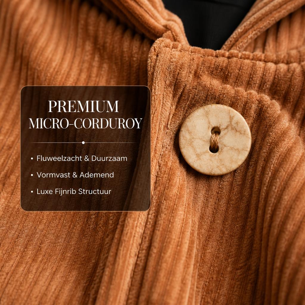 🧥 Geniet van de Herfst: Heerlijk Warme & Stijlvolle Corduroy Jas met Capuchon 🍂