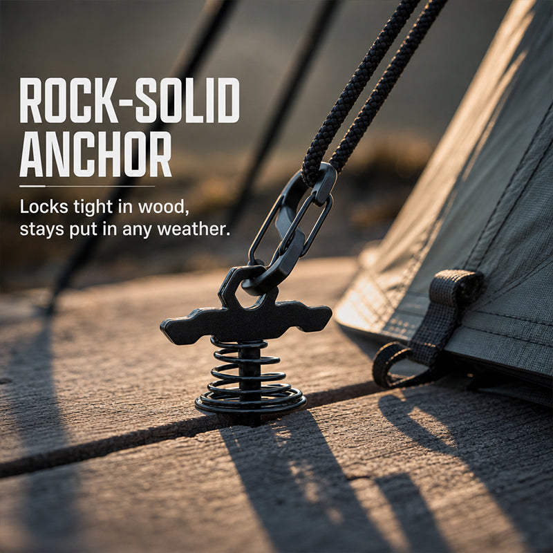 ⛺ Never Fear High Winds Again: Spring Fishbone Deck Anchors