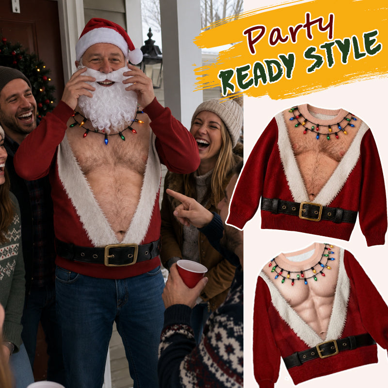 🎅 Grappig Kerstman Longsleeve Shirt | Blikvanger op Elk Kerstfeest! 😂