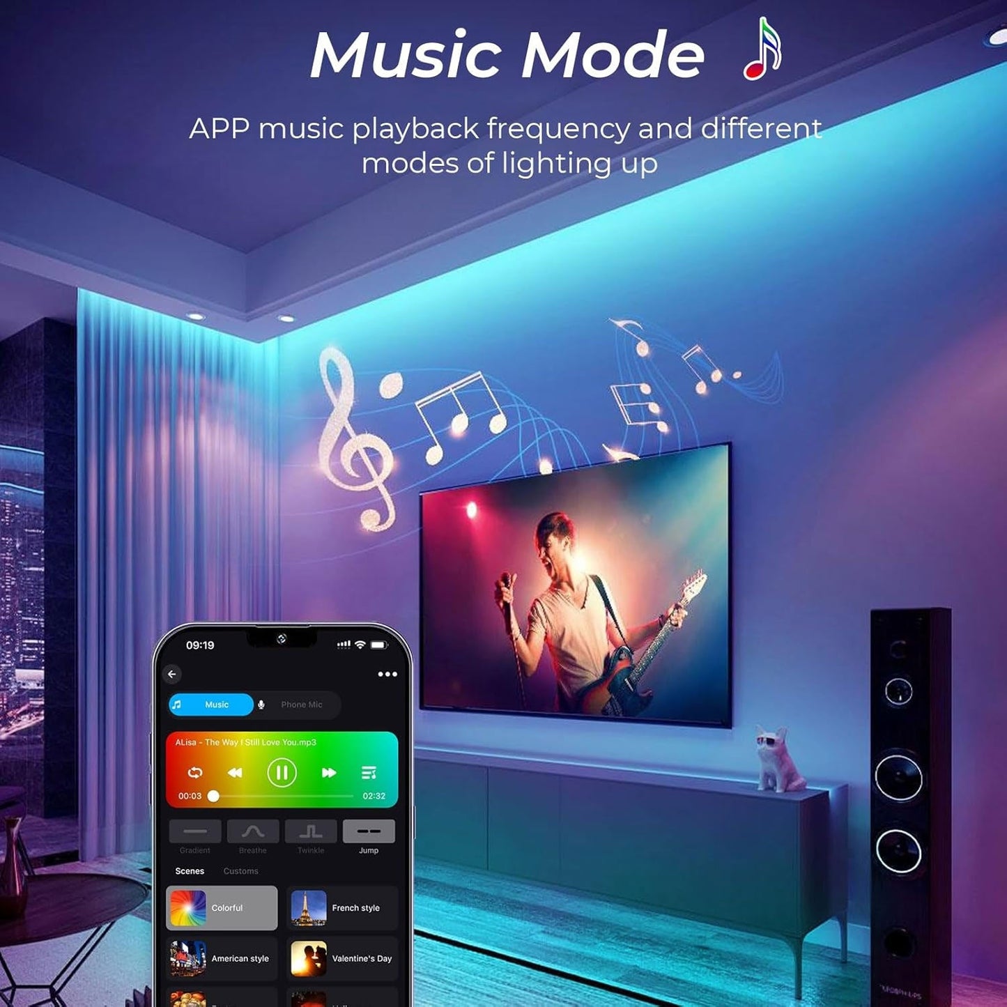 🔊 Smart RGB LED-nauha – Ääniohjaus & Musiikkiin Reagoiva 💡🎵