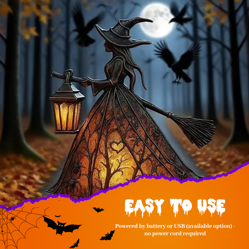 Halloween Witch Lamp