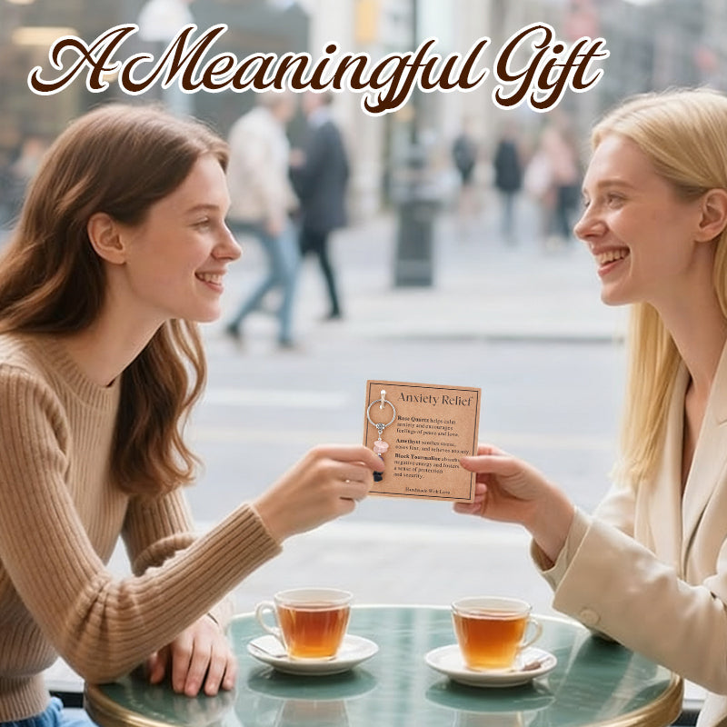 💎 Lahjaidea: Käsintehty Kivihelmi Avaimenperä – Toivon ja Voiman Symboli 💖