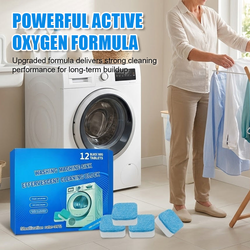 Weg met muffe was! 🧼 Dieptereinigende bruistabletten voor een kalkvrije en frisse wasmachine