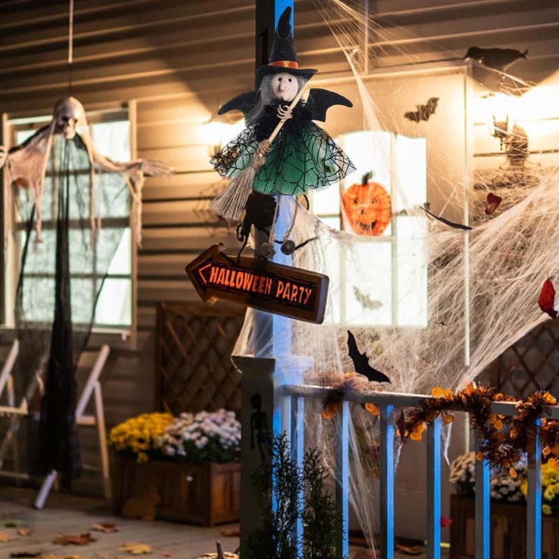 🧙‍♀️ Noidan riipuskoriste Halloweeniin - Taianomainen Katokoriste ja Ovea Koristelemaan 🎃👻