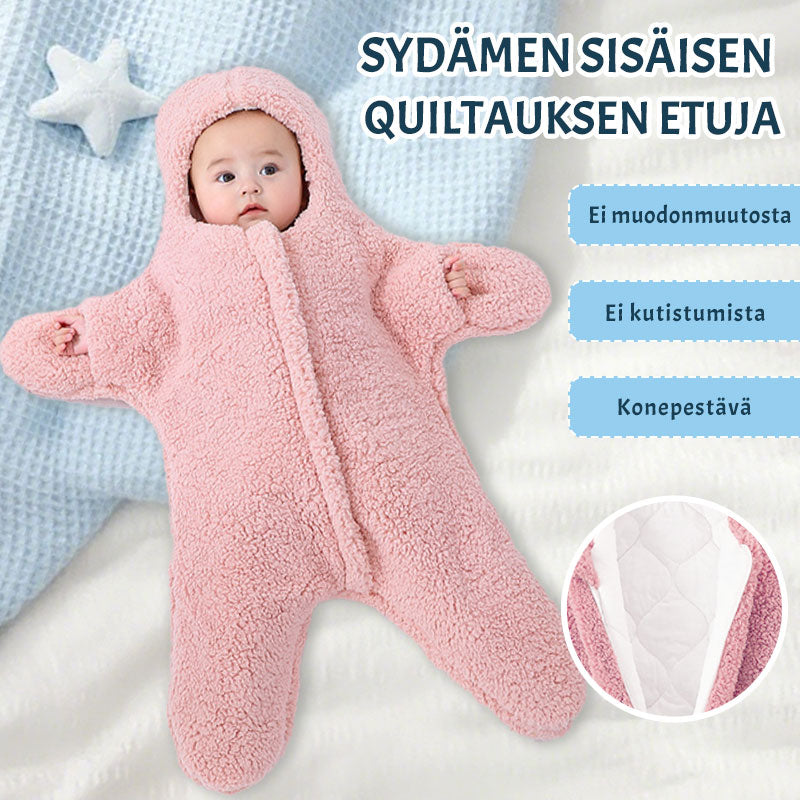 👶❄️ Turvallinen ja vapaa liike: Vauvan talviunipussi – Lämmin kapalo vastasyntyneelle 🍼💖