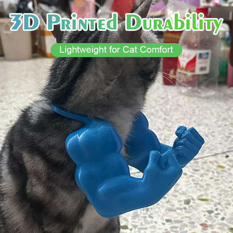 🐱 Laat Je Kat Flexen! 💪 Hilarische 3D "Hulk-Armen" voor Katten