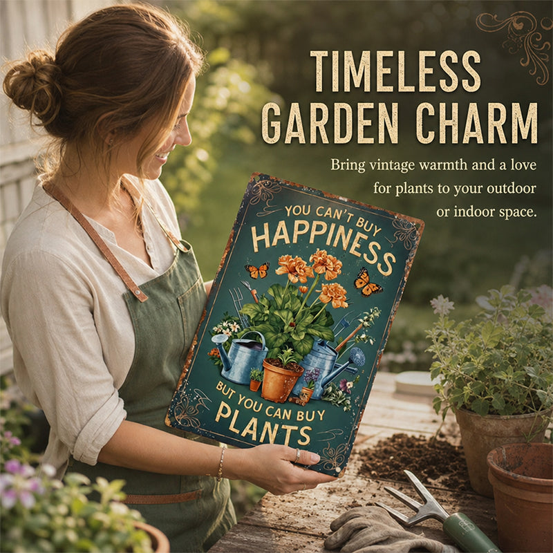 🌿 "Het Perfecte Plantenbord" – Breng Direct Sfeer, Humor & Geluk in Je Tuin!