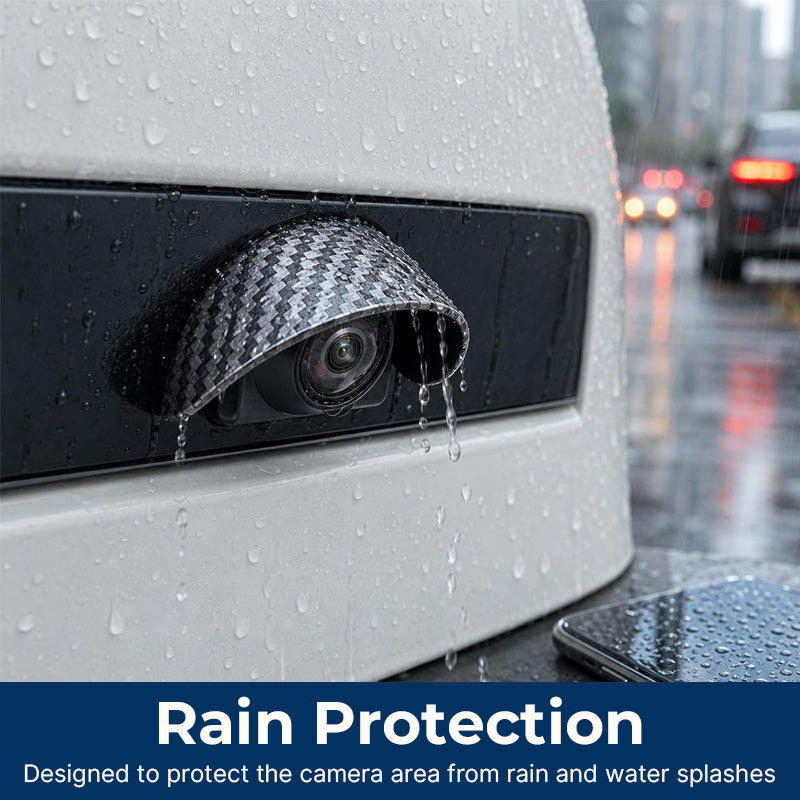 🌧️ 100% Helder Zicht Bij Regen: Universal Auto Achteruitrijcamera Regenkap – Carbon Look | Onmisbare Veiligheids-Upgrade Voor Elke Auto 🚗
