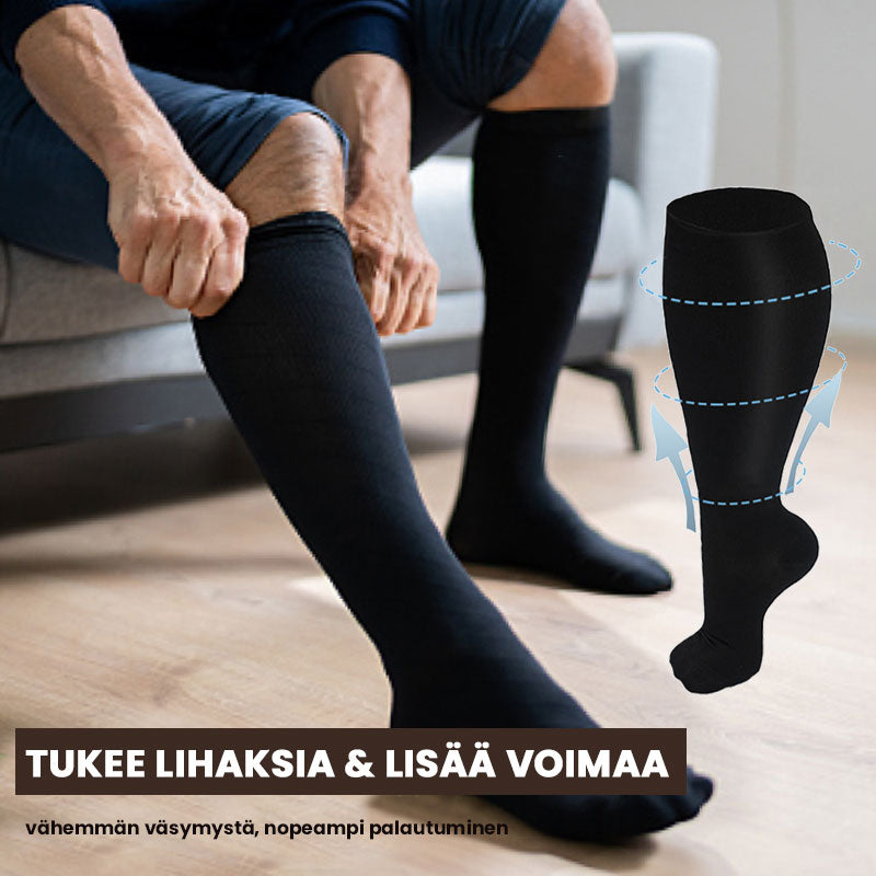 🧦 Plus-Koko Kompressiosukat 2XL–7XL