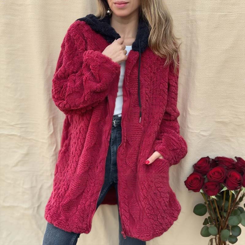 🧥 Syksyn ja talven lämmin fleece-takki - Pehmeä rento huppari arkeen ja ulkoiluun 🧤