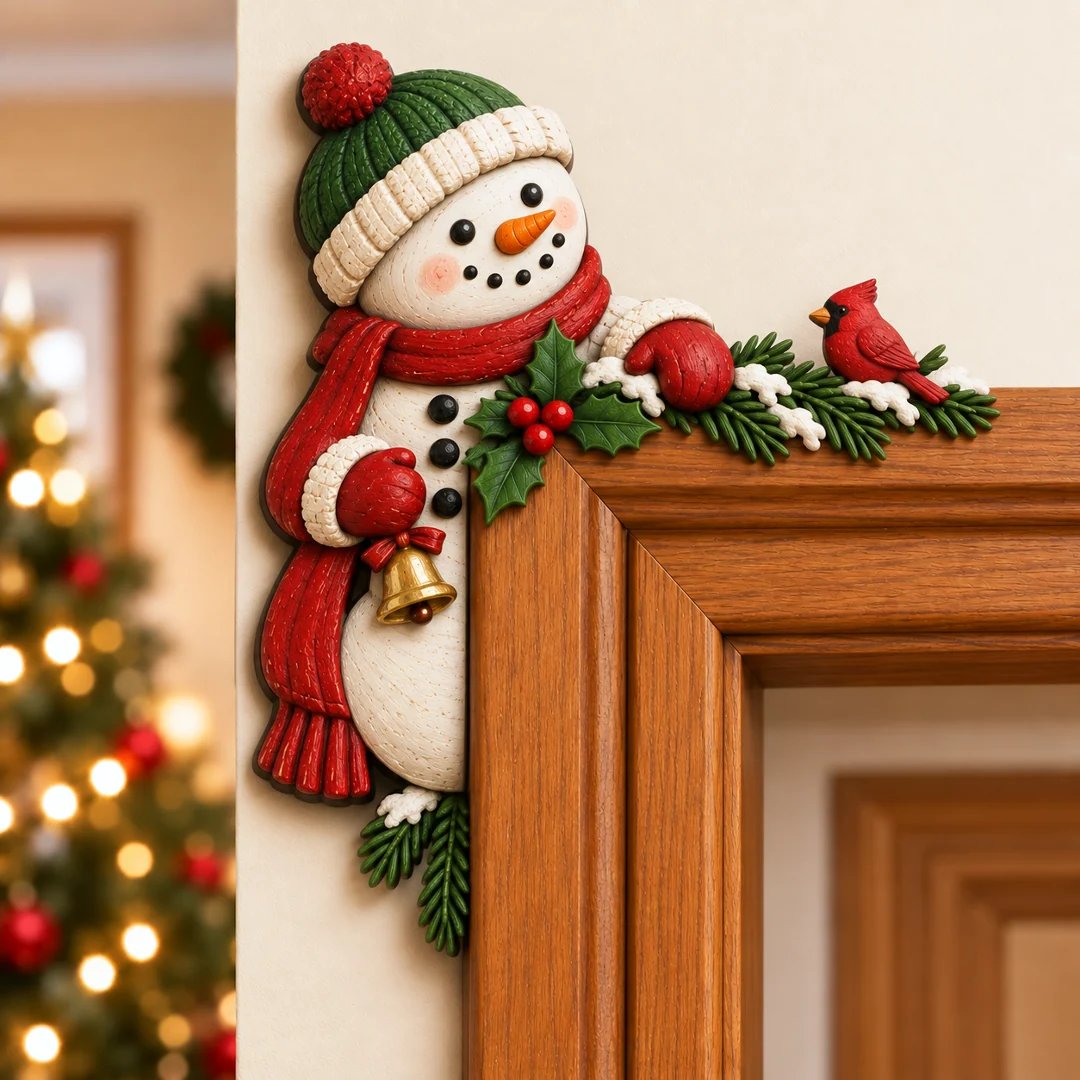 Schattige Kerst Hoekdecoratie Voor Deurposten | De Leukste Kerstblikvanger! 🎅🚪