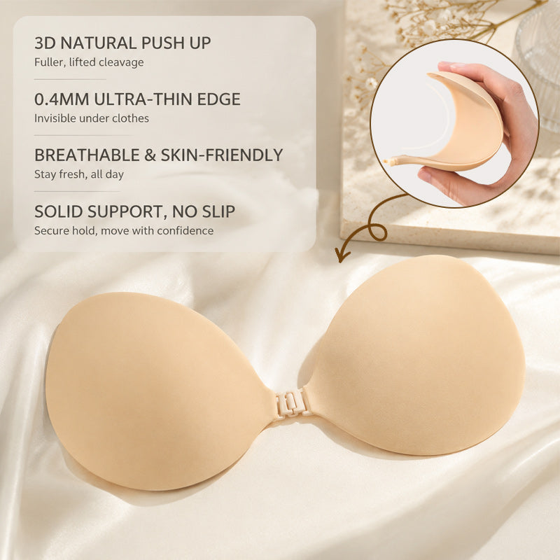 Vaarwel Zichtbare Beha-Lijnen! 3D Siliconen Push-Up Nipple Covers 💖