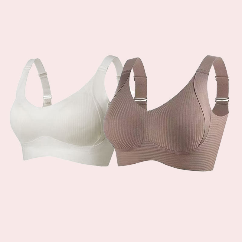 🔥Kevään myynti 49% alennus - Ribbed Push Up säädettävät langattomat rintaliivit naisille