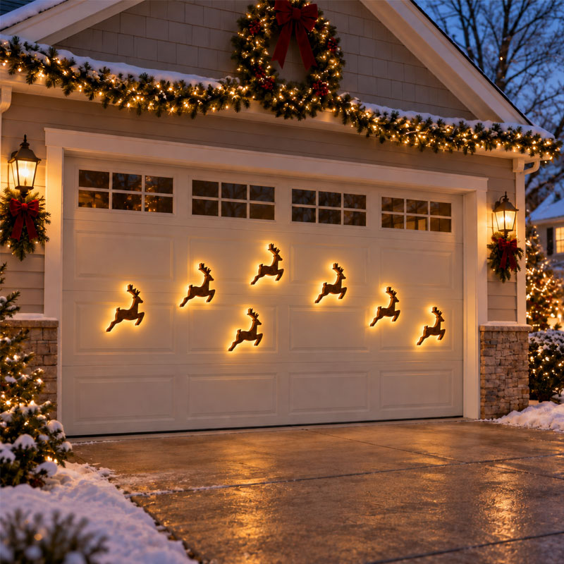 🦌 Breng Direct Kerstmagie in Huis ✨ Sfeervolle LED Rendier Wanddecoratie