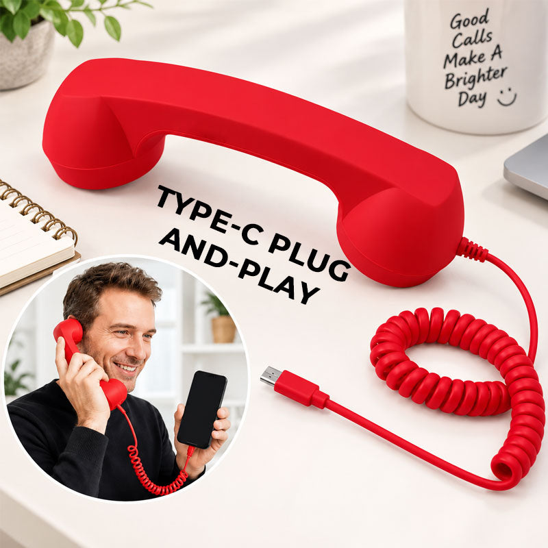 ☎️ Retro Type-C Telefoon Hoorn for Smartphones
