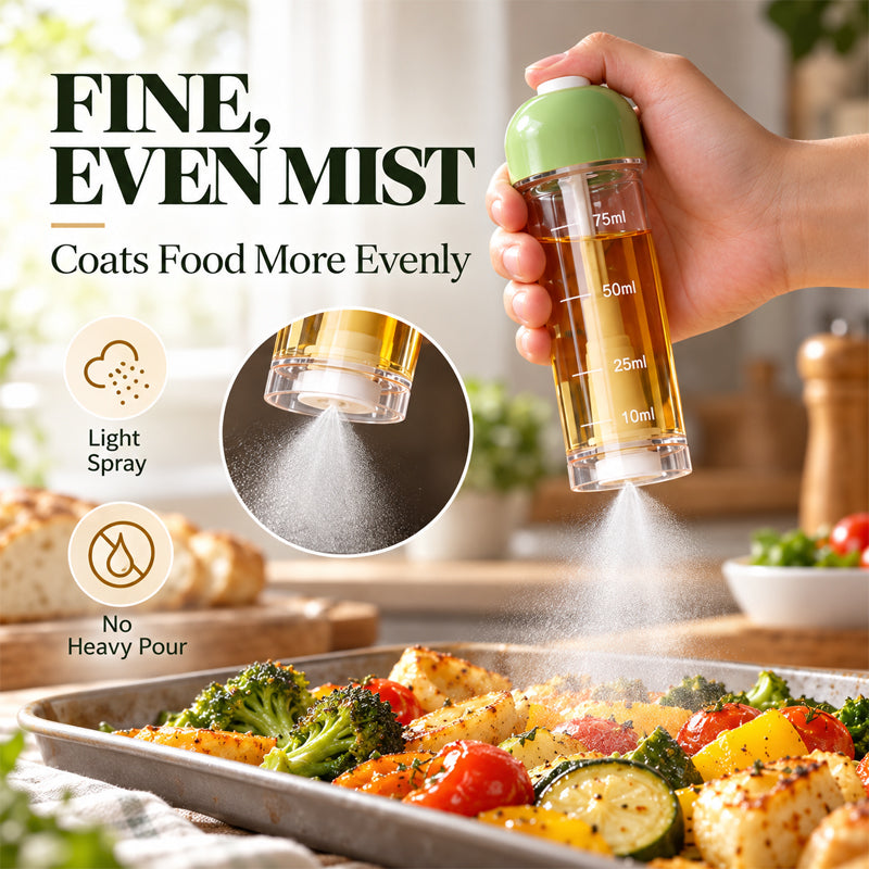 Nauwkeurige Oliespray (100 ml) – Gezond & Gecontroleerd Koken Zonder Overdose! 🥗
