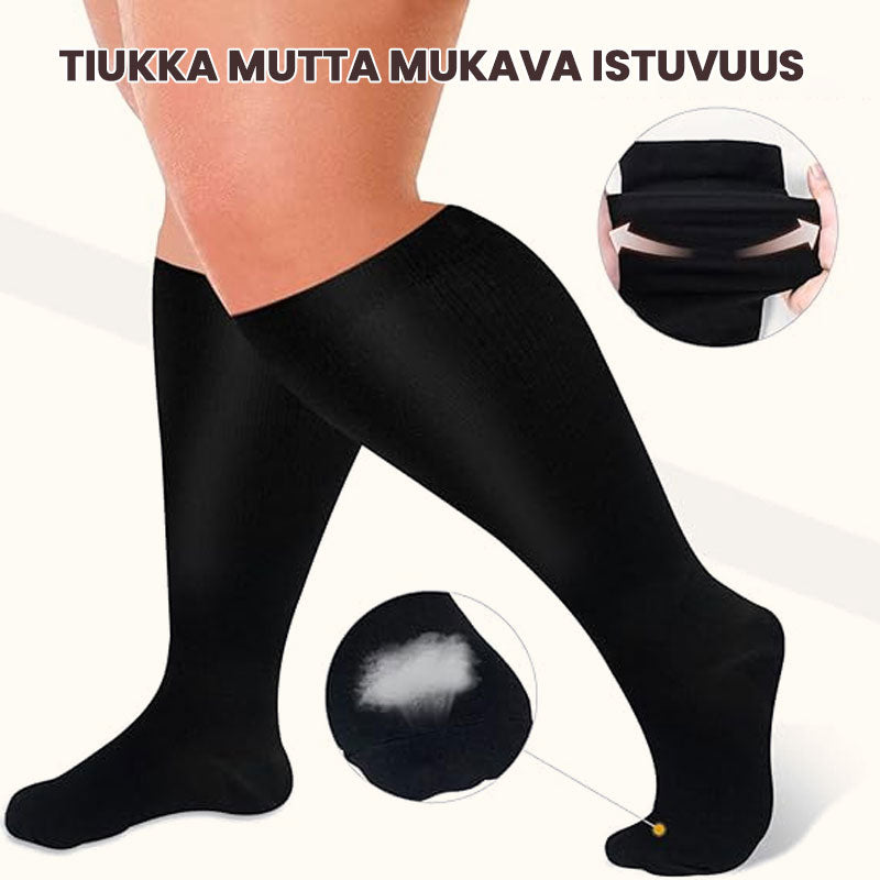 🧦 Plus-Koko Kompressiosukat 2XL–7XL