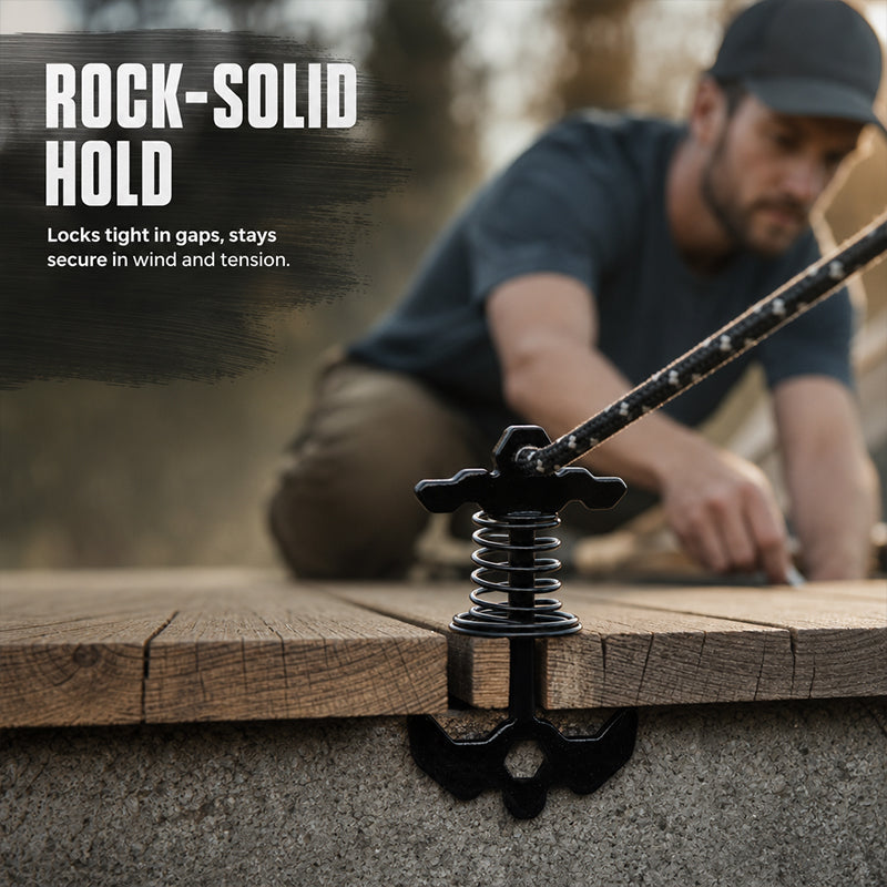 ⛺ Never Fear High Winds Again: Spring Fishbone Deck Anchors