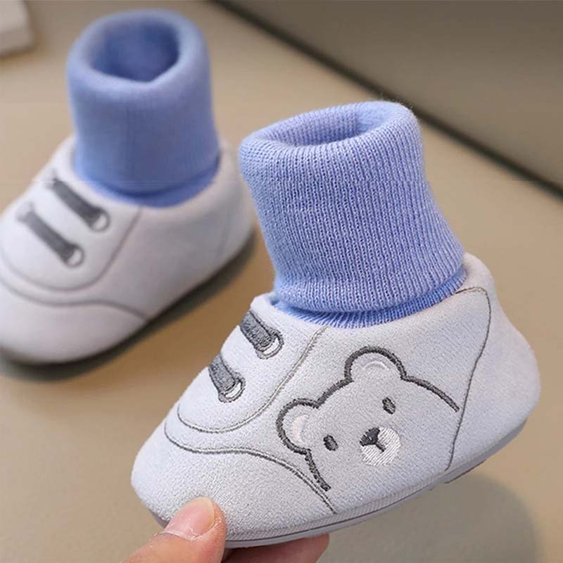 🐻 Söpö Karhun Ensiaskelekenkä - Vauvankengät 0-12 kk Pipomallilla 🧸👣