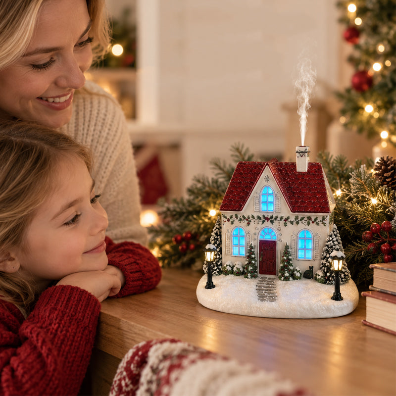 Mistletoe Lane Kersthuisje Diffuser – Breng Magische Kerstsfeer & Warmte In Huis! 🎄