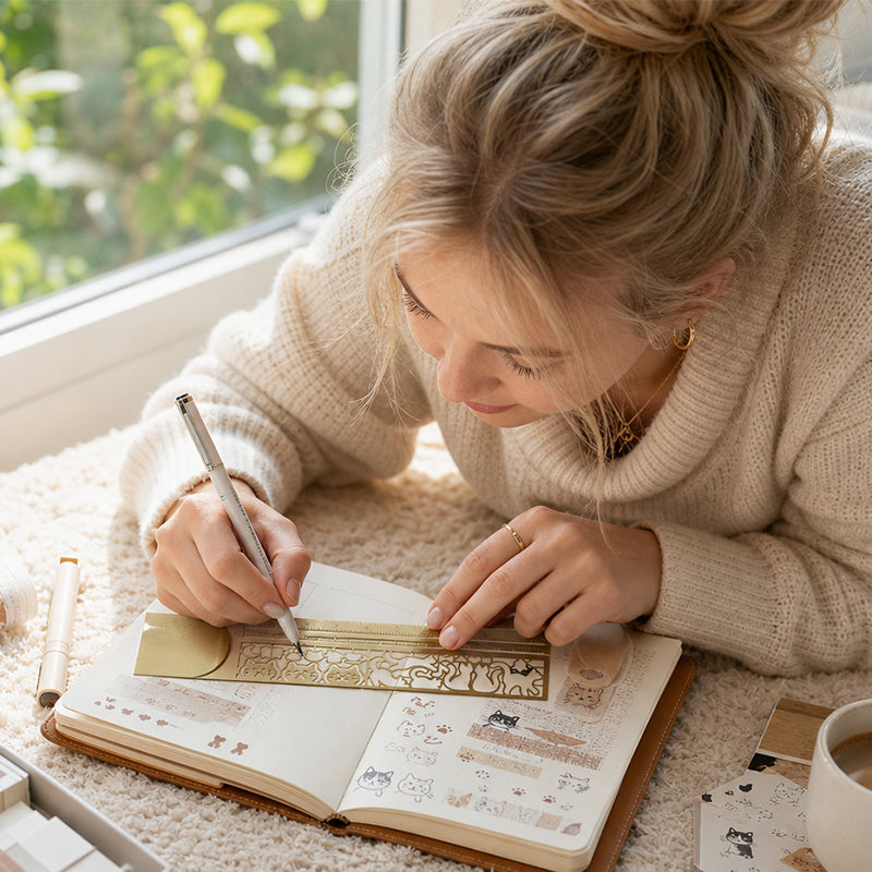 🐾 Elevate Your Reading: Exquisite Hollow-Out Cat Bookmark Ruler 📖