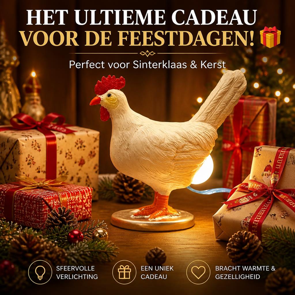 Breng Direct Vrolijkheid in Huis! 🐔💡 Het Meest Unieke Cadeau van het Jaar (Kip Eierlamp)