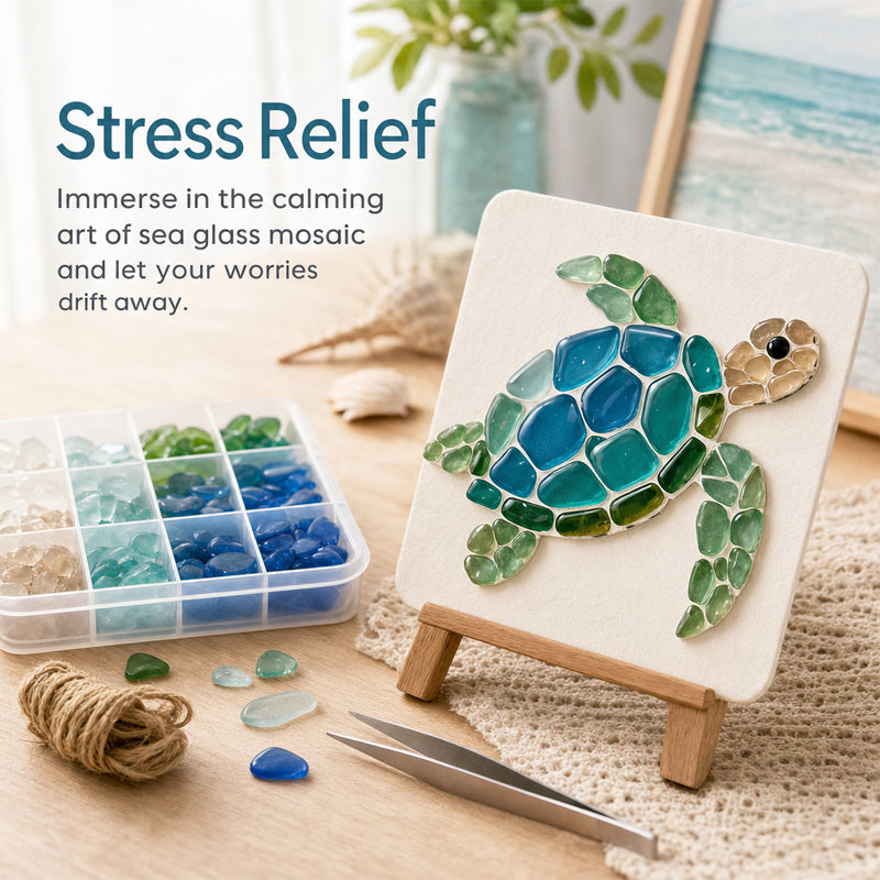 🌊 Breng de Rust van de Oceaan in Huis ✨ DIY Zee-Glas Kunstset