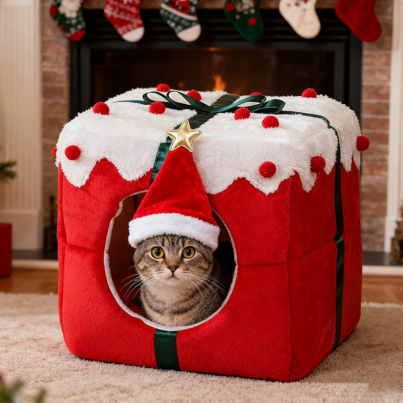 💥 50% JOULU-ENNAKKO-ALE! 🎁 | Lämmin Joulupeti Kissoille/Koirille 🐾 | Pehmomateriaali & Tunnelma 🎄