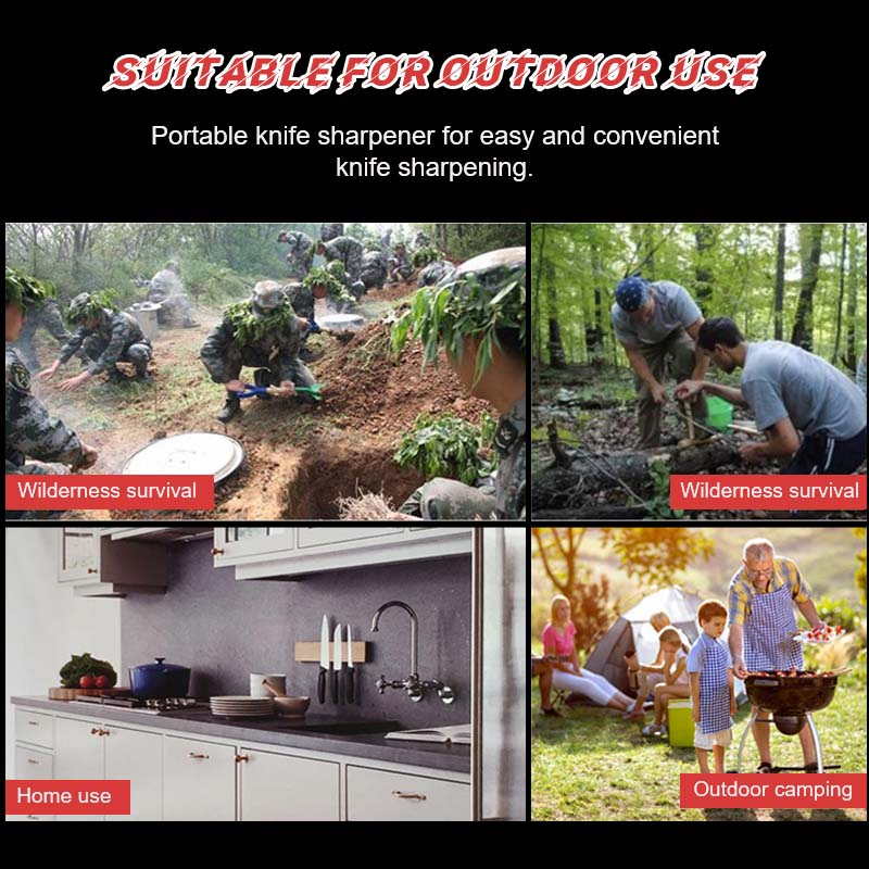 🔪 Outdoor Multi-Function Knife Sharpener Stone