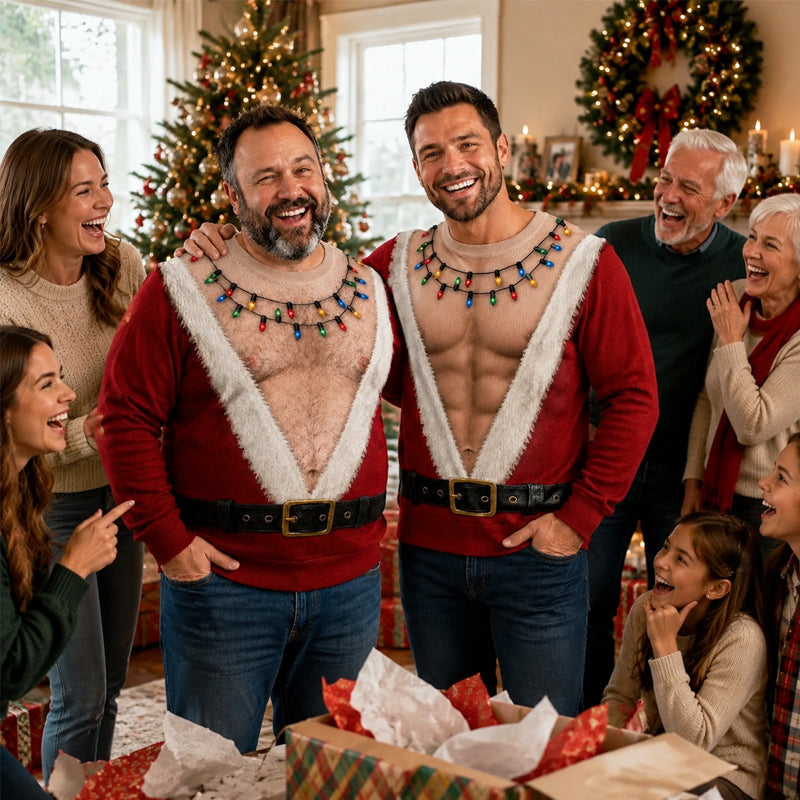 🎅 Grappig Kerstman Longsleeve Shirt | Blikvanger op Elk Kerstfeest! 😂