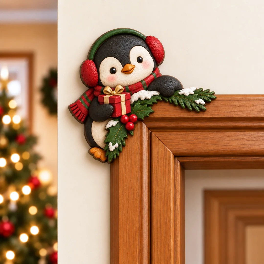 Schattige Kerst Hoekdecoratie Voor Deurposten | De Leukste Kerstblikvanger! 🎅🚪