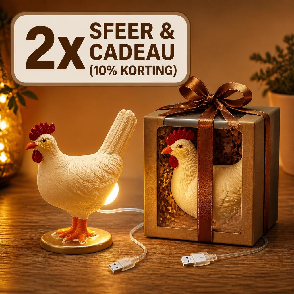 Breng Direct Vrolijkheid in Huis! 🐔💡 Het Meest Unieke Cadeau van het Jaar (Kip Eierlamp)