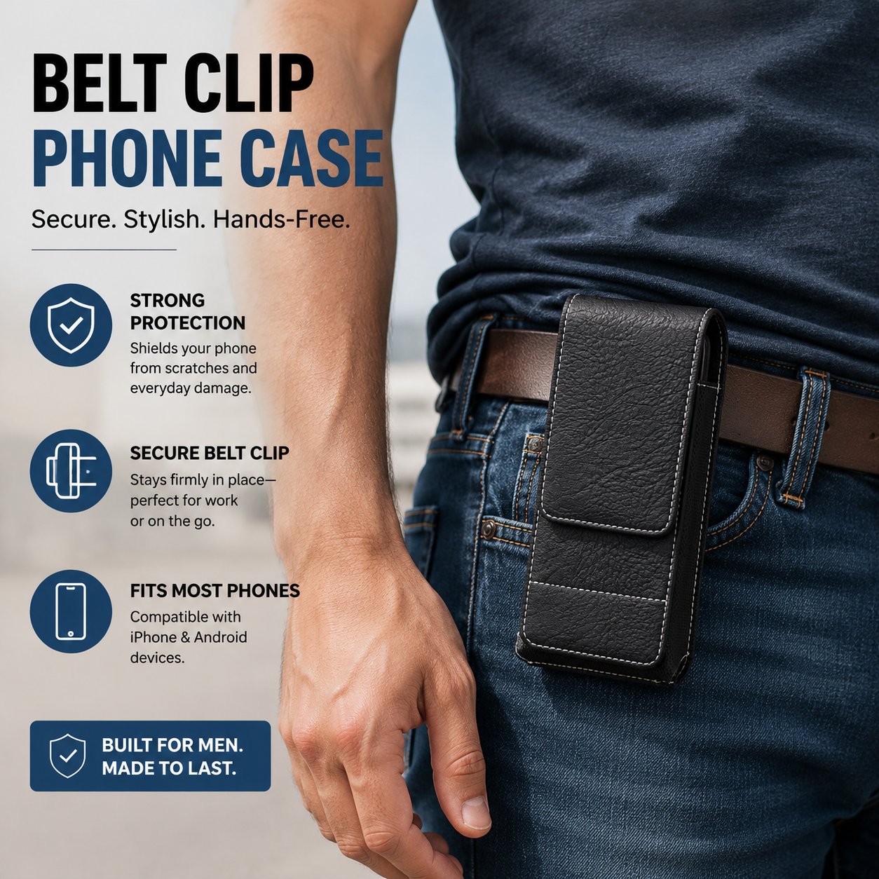 🛡️ Nooit meer een gevallen telefoon! Het tactische riemtasje voor werk & outdoor ✨