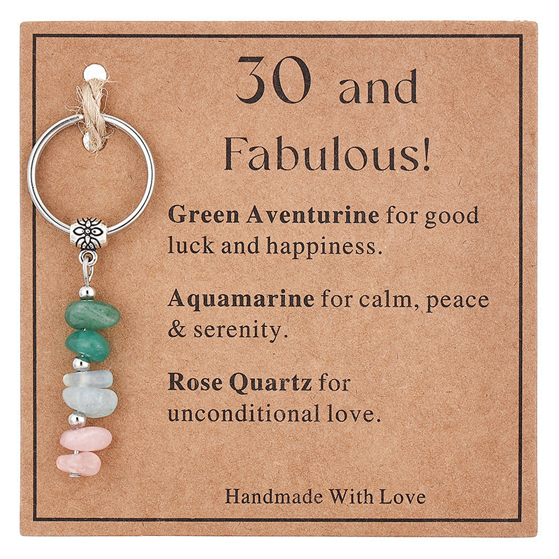 💎 Lahjaidea: Käsintehty Kivihelmi Avaimenperä – Toivon ja Voiman Symboli 💖