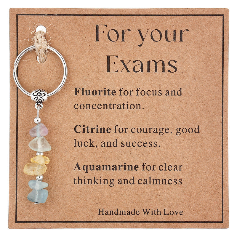 💎 Lahjaidea: Käsintehty Kivihelmi Avaimenperä – Toivon ja Voiman Symboli 💖