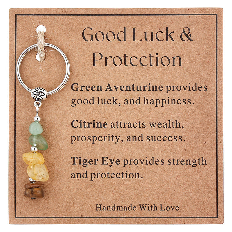 💎 Lahjaidea: Käsintehty Kivihelmi Avaimenperä – Toivon ja Voiman Symboli 💖