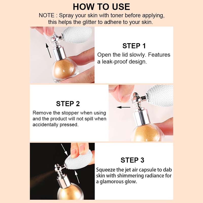 ✨ Glitter Spray – Pitkäkestoinen ja hikoilunkestävä